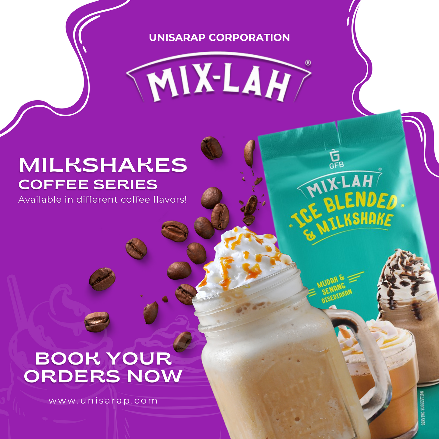 Mixlah Ice Blended and Milkshakes - Coffee Series