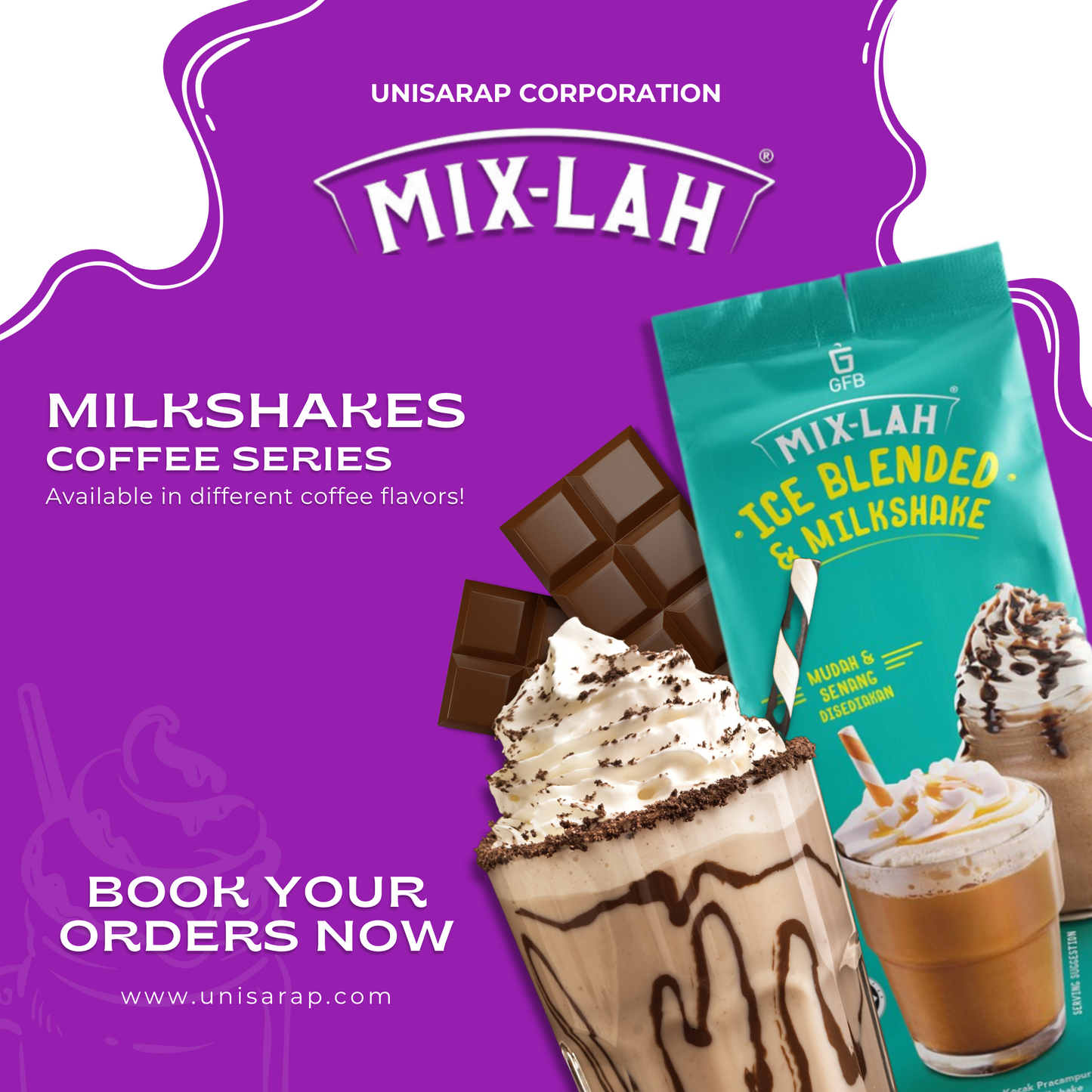 Mixlah Ice Blended and Milkshakes - Chocolate Series